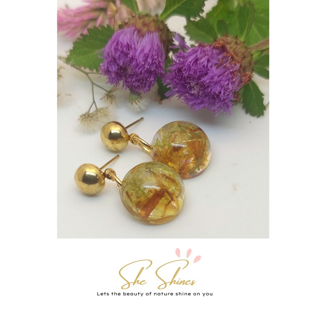 Amber Flora Earring Style 1