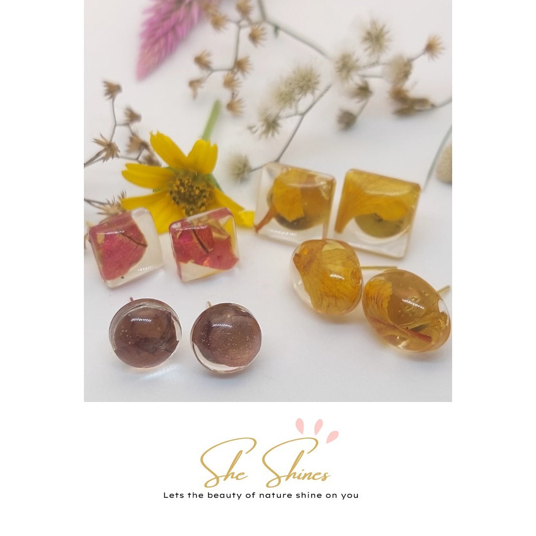 Amber Flora Earring Style 3