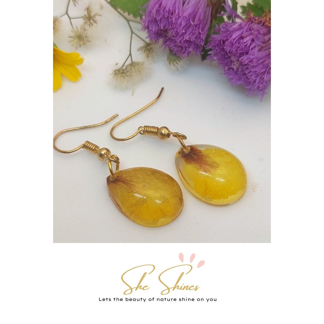 Yellow Bloom Earring Style 2