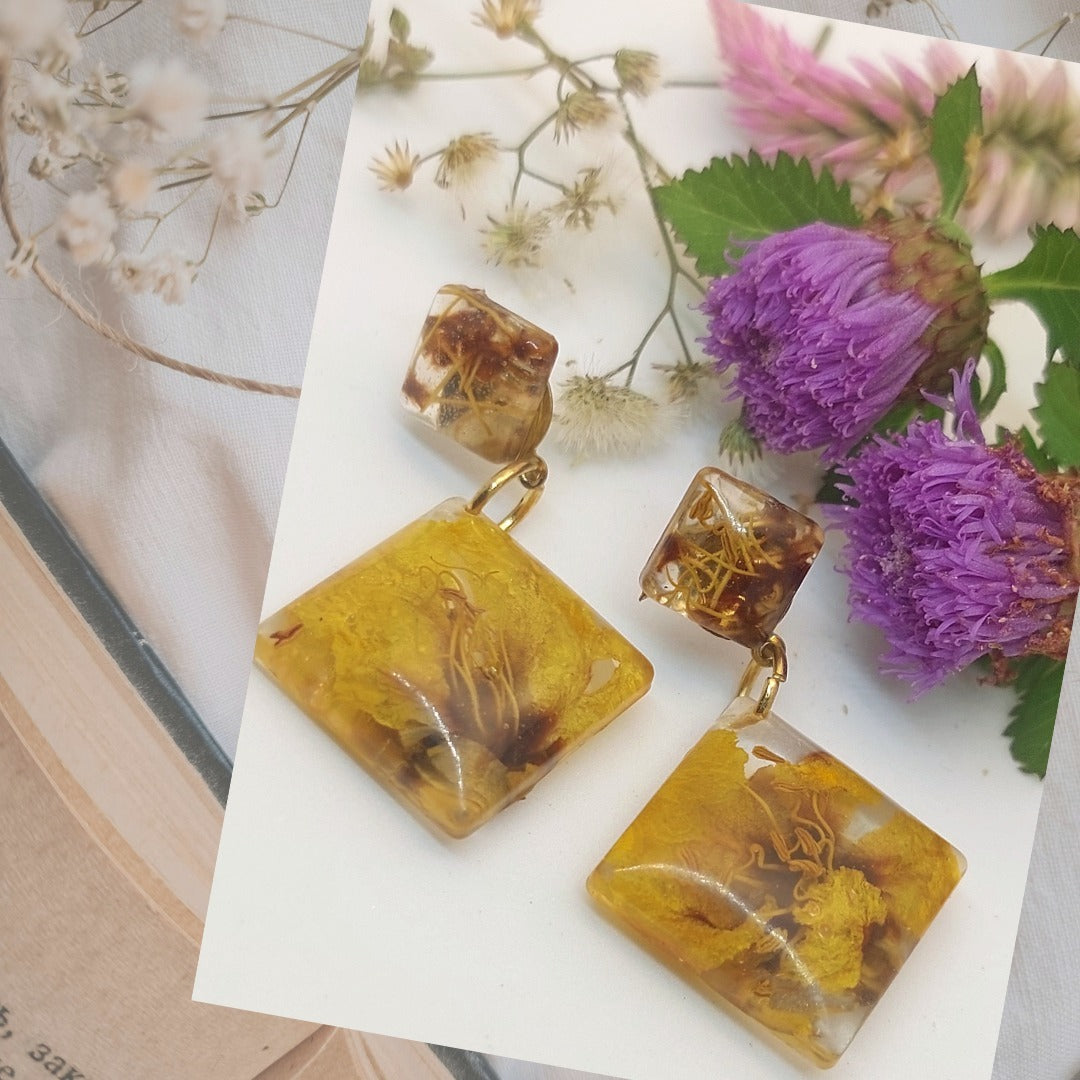 Yellow Bloom Earring Style 4